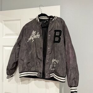Gray Los Angeles Varsity Jacket (Baseball)